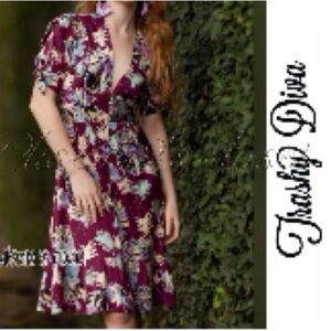 Trashy Diva Burgundy midi